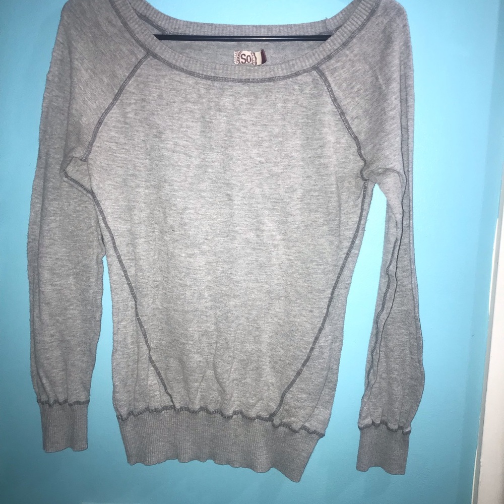 Sweater and sweatshirt